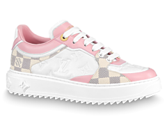 Women's Original Louis Vuitton Time Out Sneaker Rose Clair Pink