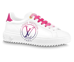 Women's Louis Vuitton Time Out Sneaker Fuchsia Pink - Buy Now