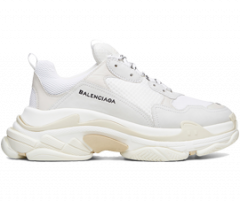 Womens Balenciaga Triple S Trainers - White New Buy