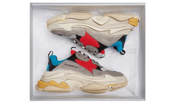 Trendy Women's Balenciaga Triple S - Trainers Red / Blue On Sale