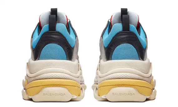 Shop Mens Balenciaga Triple S Trainers in Red & Blue - Get Yours Now