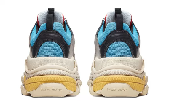 Comfortable Women's Balenciaga Triple S Red / Blue Trainers