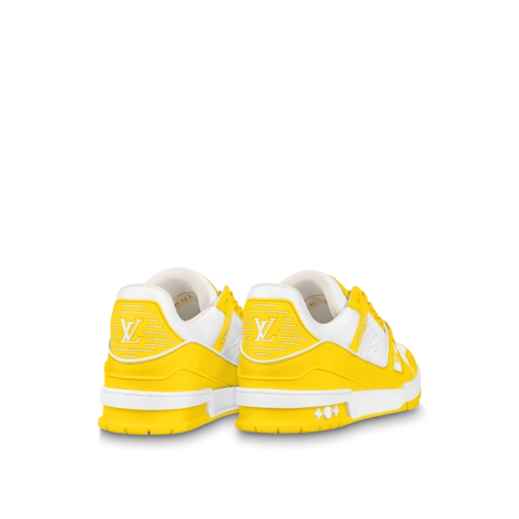 Discounted Louis Vuitton Trainer Sneaker - Mix Materials and Yellow for Men