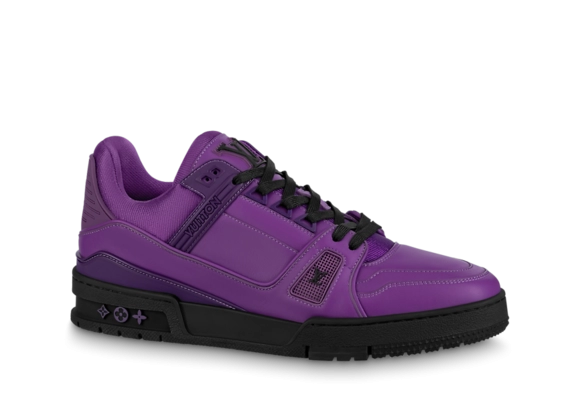 New Louis Vuitton Trainer Purple Sneaker - The Perfect Outlet Sale for Men!