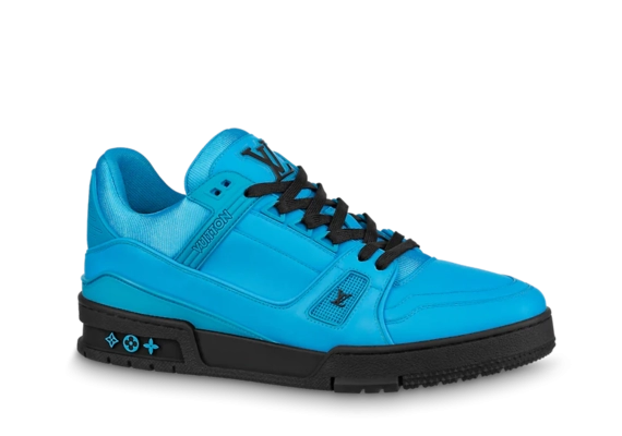 Louis Vuitton Trainer Sneaker - Blue Calf Leather for Men Buy Outlet Sale