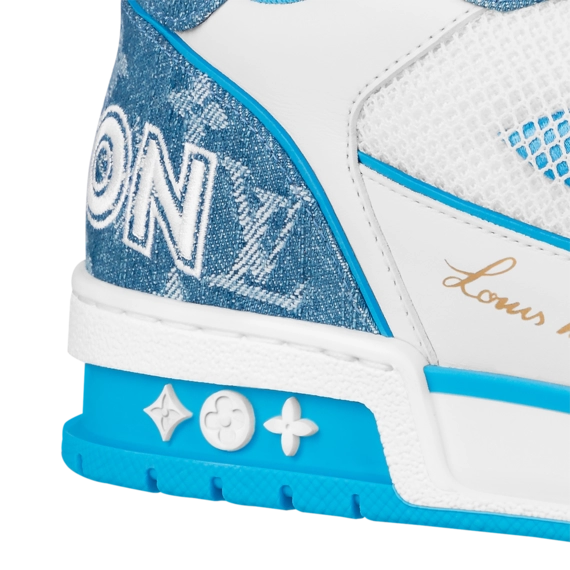 Louis Vuitton Trainer Sneaker - Blue, Monogram denim