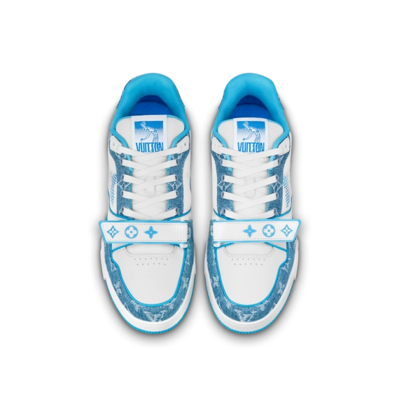 Louis Vuitton Trainer Sneaker - Blue, Monogram denim