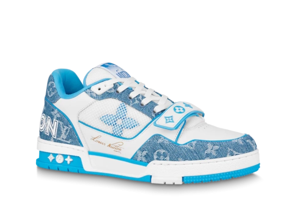 Louis Vuitton Trainer Sneaker - Blue, Monogram denim