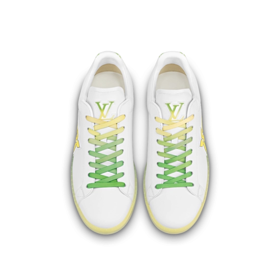 Sleek and Stylish - Get the New LouVu Outlet Sneaker in Yellow Calf Leather for Men