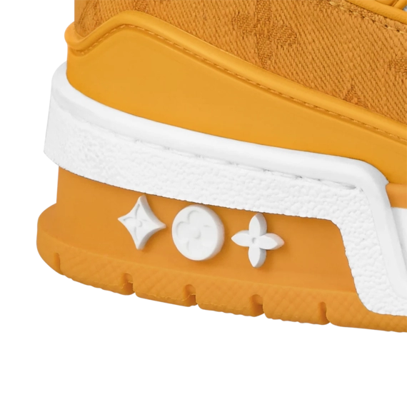 Brand New Men's Louis Vuitton Sneakers - Monogram Denim & Monogram-Embossed Grained Calf Leather