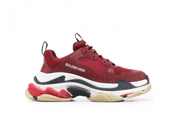 Balenciaga Triple S Apple Red/Multicolour - Women's Outlet Sale Original