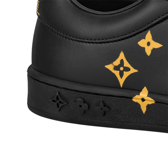 Shop Now - New Louis Vuitton Luxembourg Samothrace Sneaker - Men's Black Calf Leather