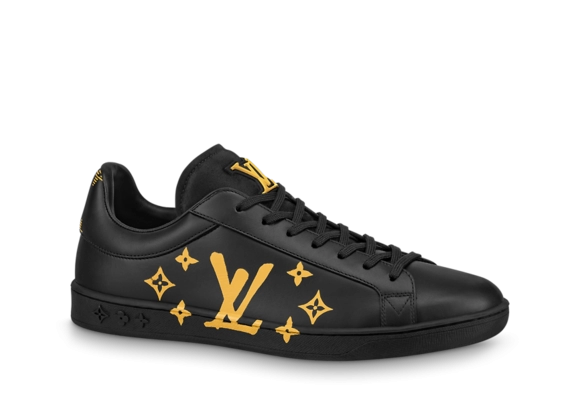 Men's Louis Vuitton Luxembourg Samothrace Sneaker - Black Calf Leather Outlet Sale