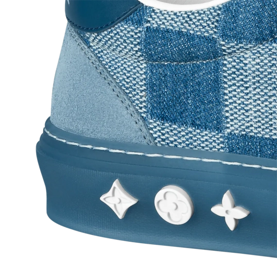 Outlet Find - Louis Vuitton Ollie Sneaker for Men - Blue Damier Denim