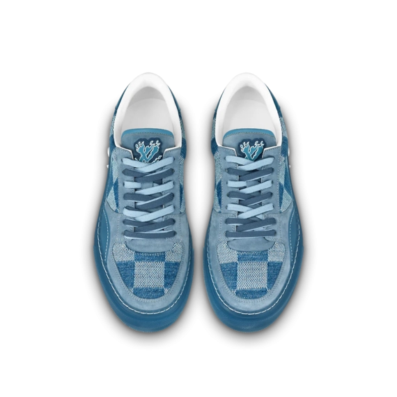 Get the Look! Louis Vuitton Ollie Sneaker - Blue Damier Denim