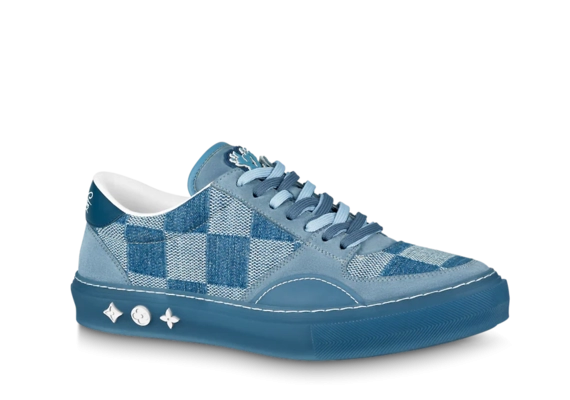 Men's Sale! Louis Vuitton Ollie Sneaker - Blue Damier Denim