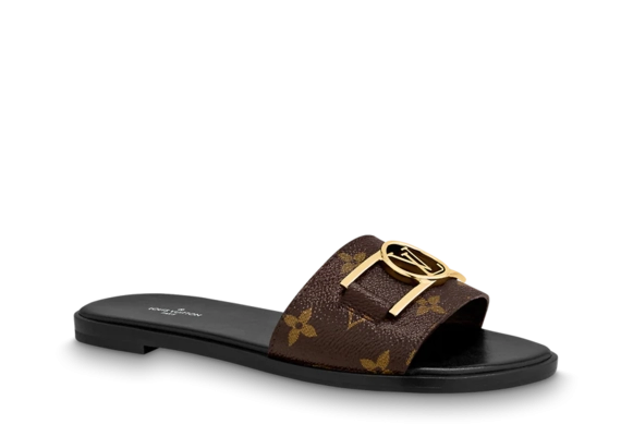 Women's Louis Vuitton Lock it Flat Mule in Outlet