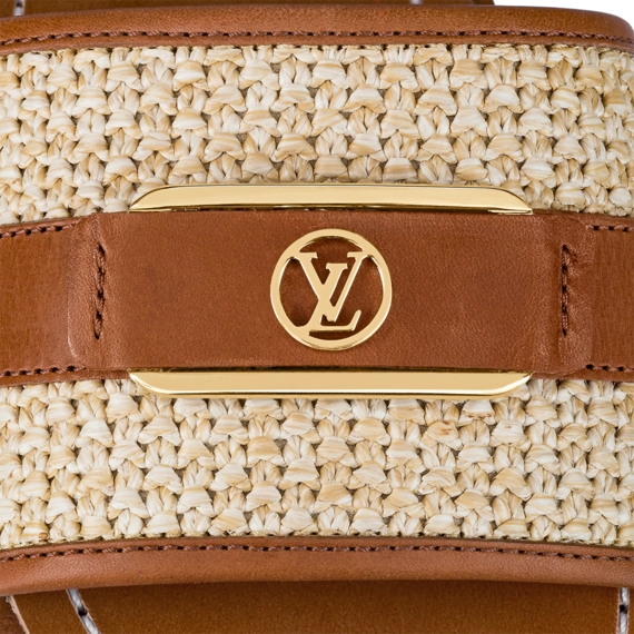 Women's Louis Vuitton Lock It Flat Mule in Cognac Brown