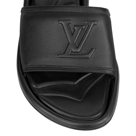 Get the Women's Louis Vuitton Magnetic Flat Mule Black Today - Now on Sale!