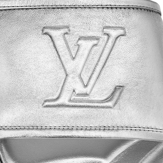Original & Stylish: Louis Vuitton Magnetic Flat Mule Silver - Shop Now!