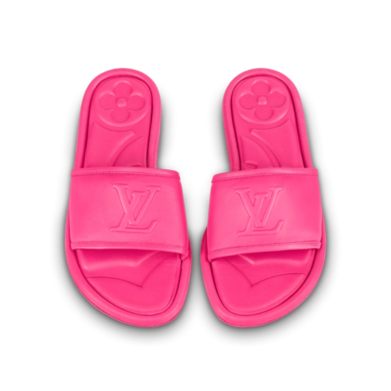 Shop Louis Vuitton Fuchsia Pink Magnetic Flat Mule for Women at Outlet