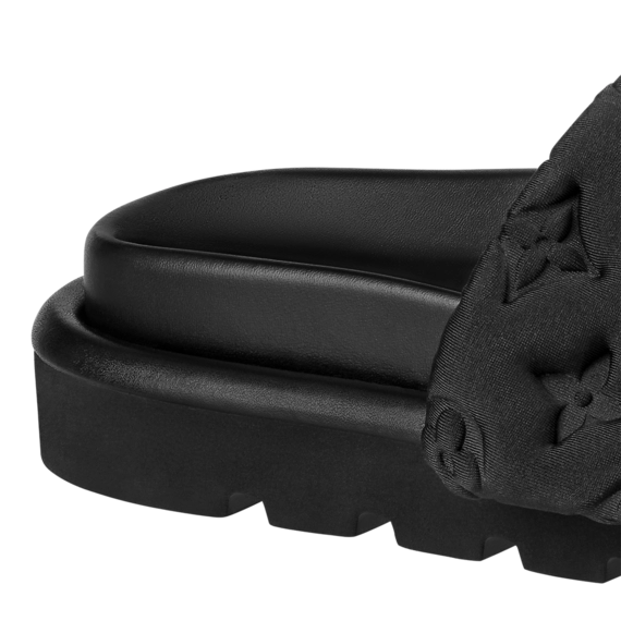 Shop the Louis Vuitton Pool Pillow Comfort Mule Black for Women Now