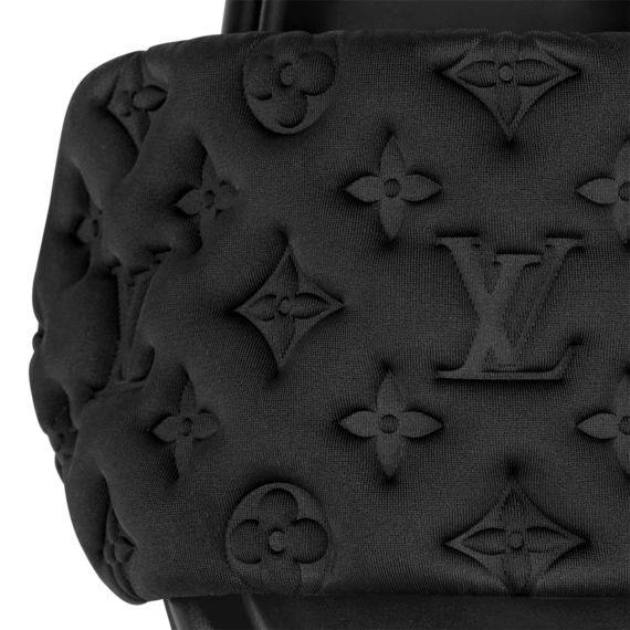 Own the Louis Vuitton Pool Pillow Comfort Mule Black for Women Today