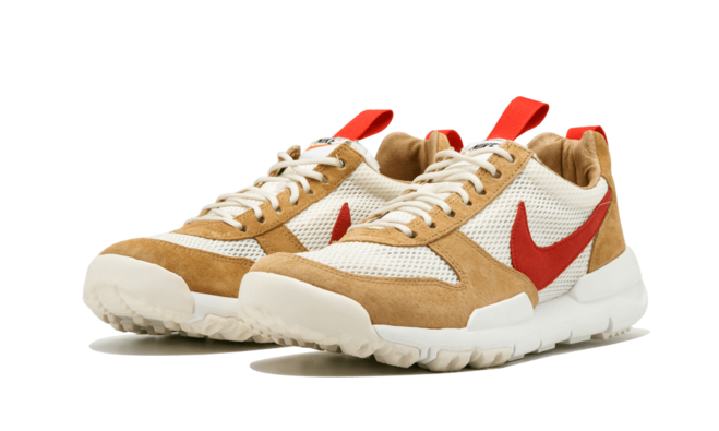 Unique Women's Tom Sachs x Nike Mars Yard 2.0 Shoes - NATURAL/SPORT RED-MAPLE AA2261 100 - On Sale Now!