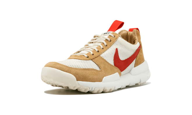 Check Out Women's Tom Sachs x Nike Mars Yard 2.0 - NATURAL/SPORT RED-MAPLE AA2261 100 - Don't Miss Out!