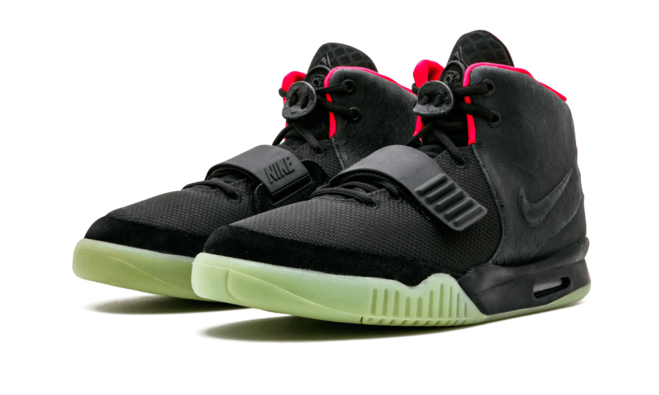 Women's Running Shoes - Nike Air Yeezy 2 NRG BLACK/BLACK-SOLAR RED - Original