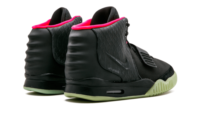 Stylish Men's Nike Shoe - Air Yeezy 2 NRG BLACK/BLACK-SOLAR RED from Original Outlet