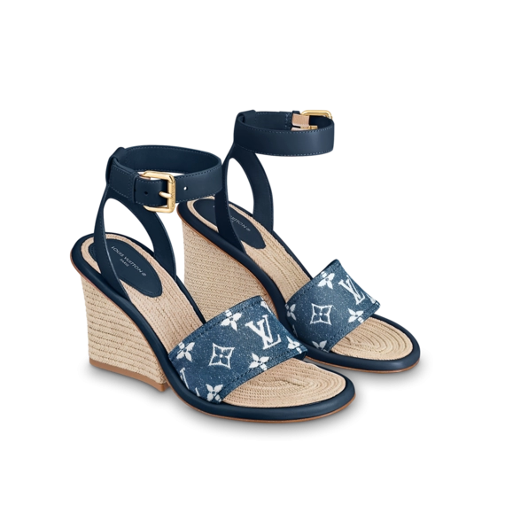 Get the Original Louis Vuitton Maia Wedge Sandal for Women