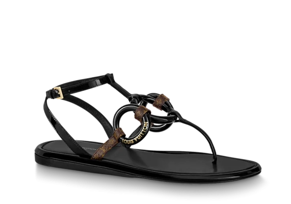 Sale - Women's Louis Vuitton Vedette Flat Sandal