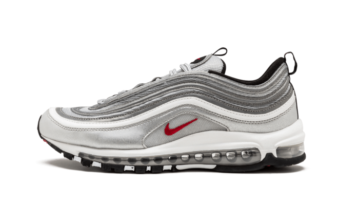 Nike Air Max 97 OG QS 2017 Silver Bullet METALLIC SILVER/VARSITY RED 884421 001 - Men's Shoes - Buy Outlet