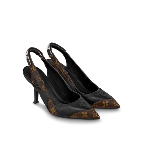 Step out in style with the NEW Louis Vuitton Archlight Slingback Pump, Black - On Sale now!