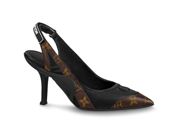 Elevate style & comfort with the Louis Vuitton Archlight Slingback Pump, Black - Sale now!