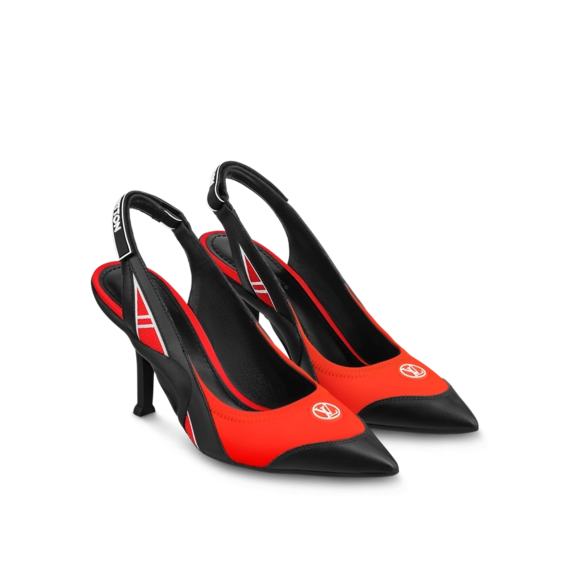 Get the Original Louis Vuitton Archlight Slingback Pump in Orange