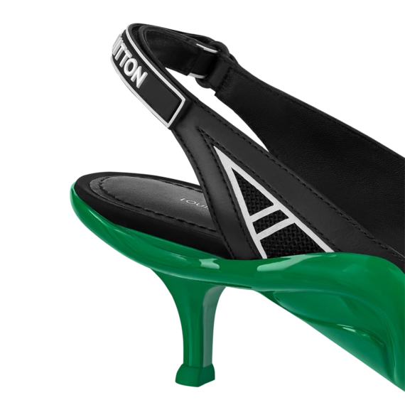 Women's Louis Vuitton Archlight Slingback Pump Black / Green - Get Yours Now