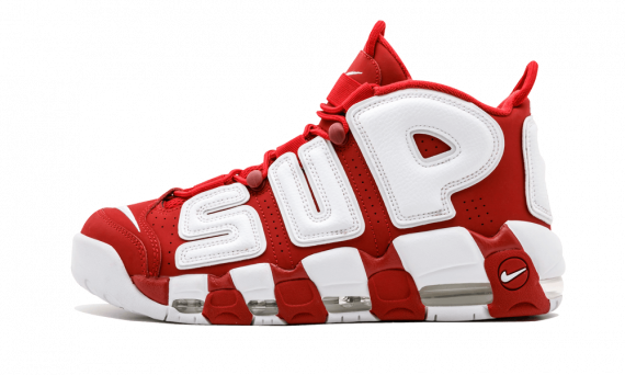 Nike UPTEMPO Supreme Varsity Red shoes