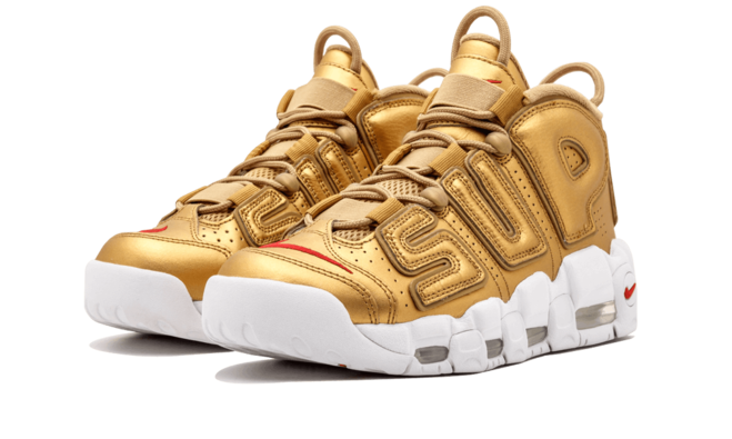 Nike Air More Uptempo Supreme Suptempo Gold Footwear for Men | Outlet Shop Now