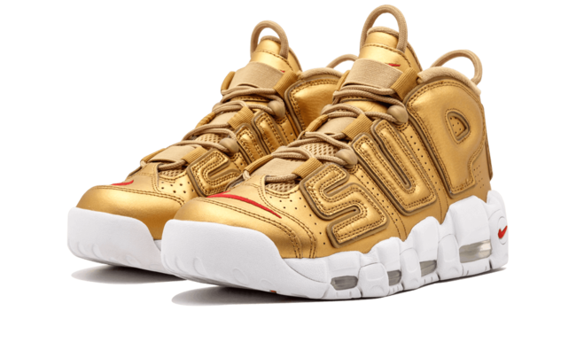 Latest Look Women's Nike Air More Uptempo Supreme Suptempo Gold Outlet Buy Now