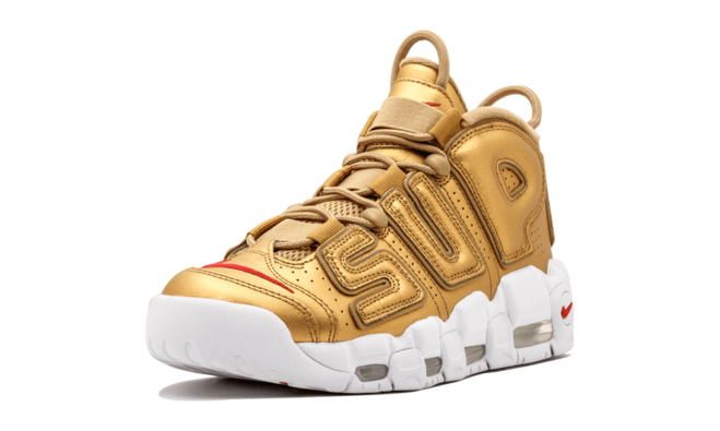 Outlet for Men's Nike Air More Uptempo Supreme Suptempo Gold | Shop Now