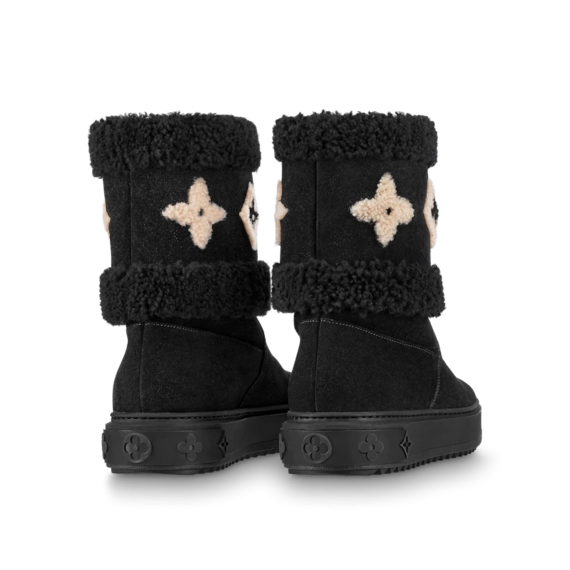 Women's Louis Vuitton Snowdrop Flat Ankle Boot Black - Buy Now at Outlet