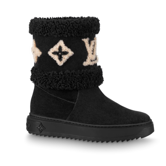 Buy Women's Louis Vuitton Snowdrop Flat Ankle Boot Black at Outlet