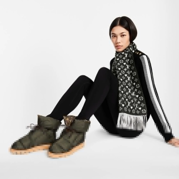 Khaki Green Louis Vuitton Pillow Comfort Boots - Women's Style Now!