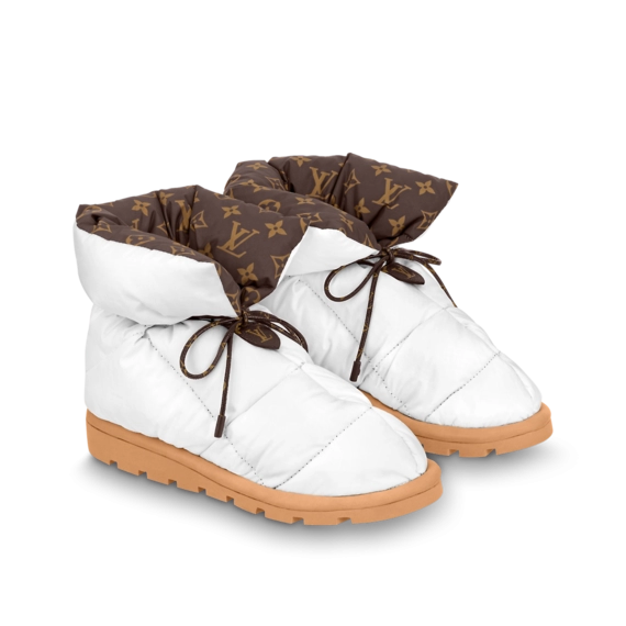 Get the Louis Vuitton Pillow Comfort Boot White for Women