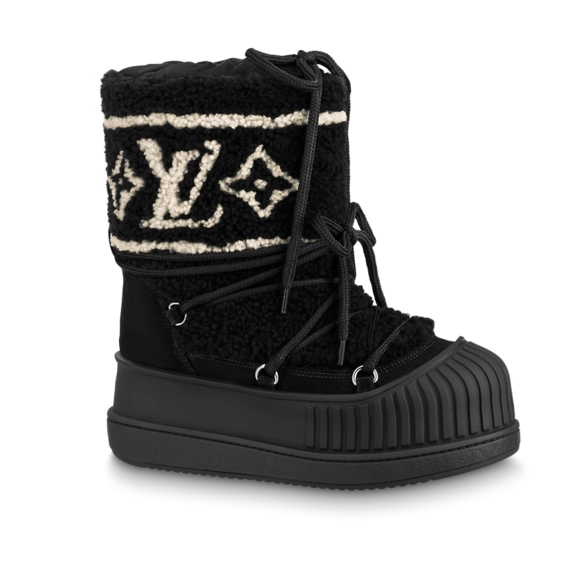 Buy The New Louis Vuitton Polar Flat Half Boot Black for Women!