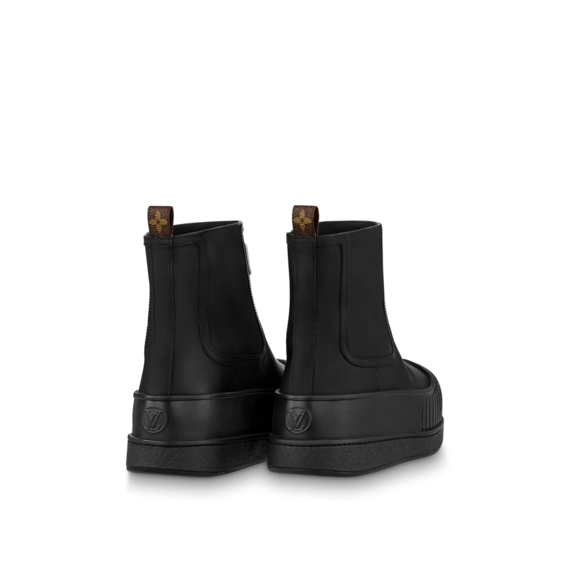 Original: LV Polar Flat Ankle Boot - Black Color