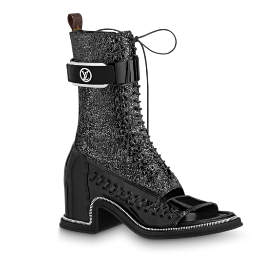 Buy Louis Vuitton Moonlight Half Boot Black for Women's Original Outlet