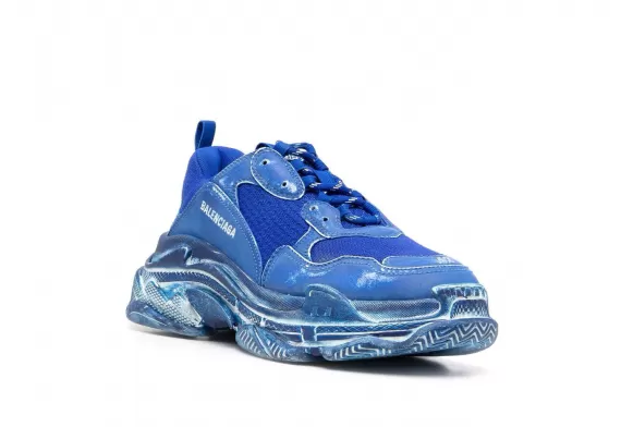 Get Women's Balenciaga Triple S - Dark Blue at Outlet Prices